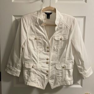 WHBM White Jacket SZ 12